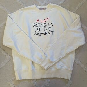 Lingua Franca White Crewneck